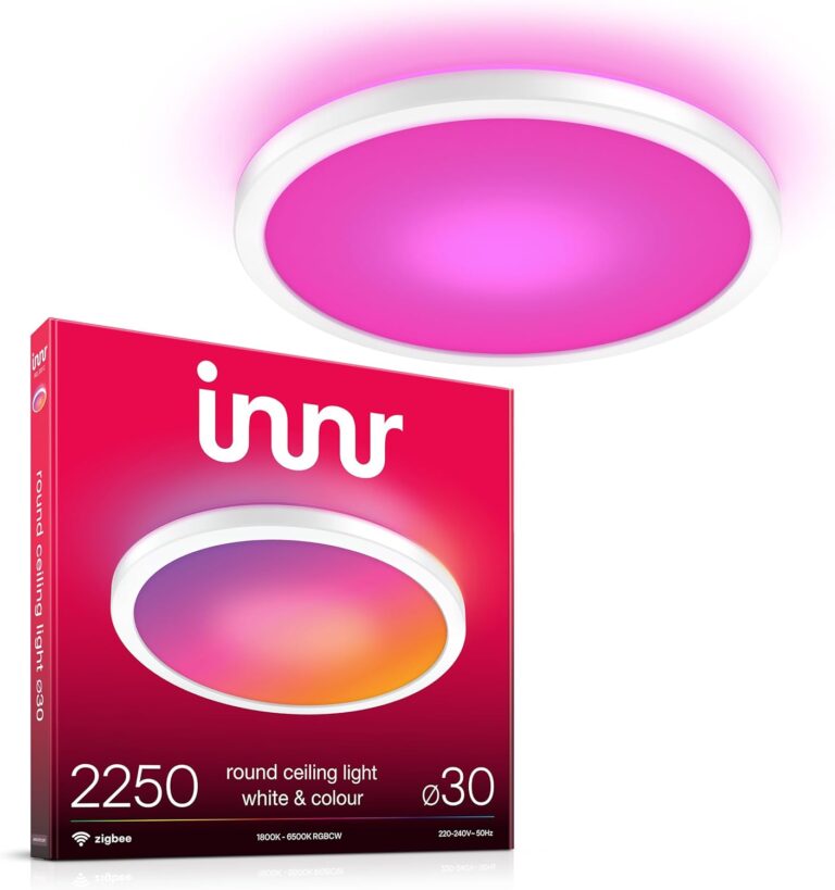 Plafonnier LED – Blanc & Couleurs – 30cm